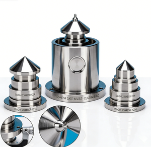 Insertos de compuerta ESR S136 personalizados con revestimiento de DLC/TiN para moldes de tapa y cierre